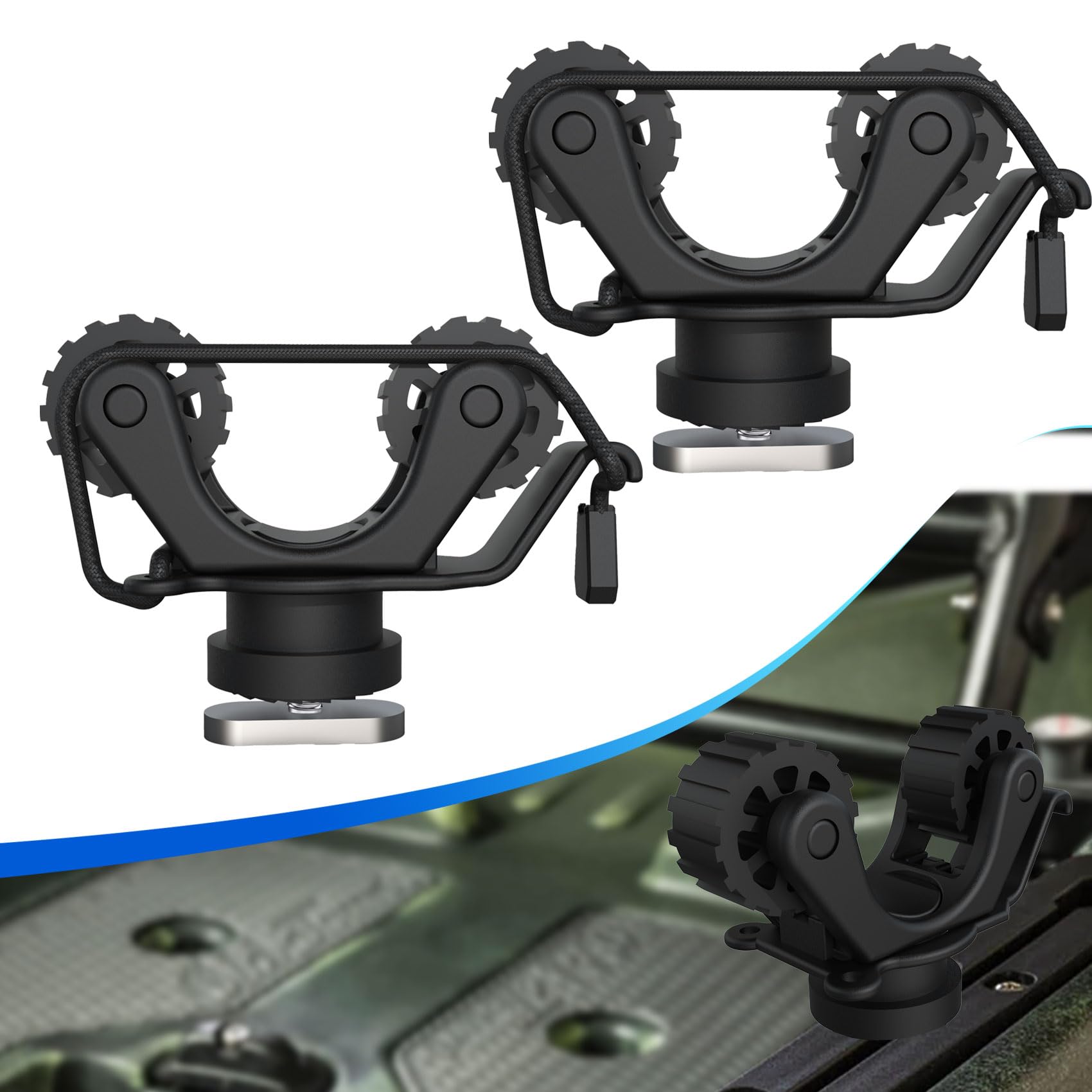 카약 레일 패들 홀더 카약 트랙 마운트 액세서리 표준  - Fishing Kayak Rod Holder 리뷰 및 가격