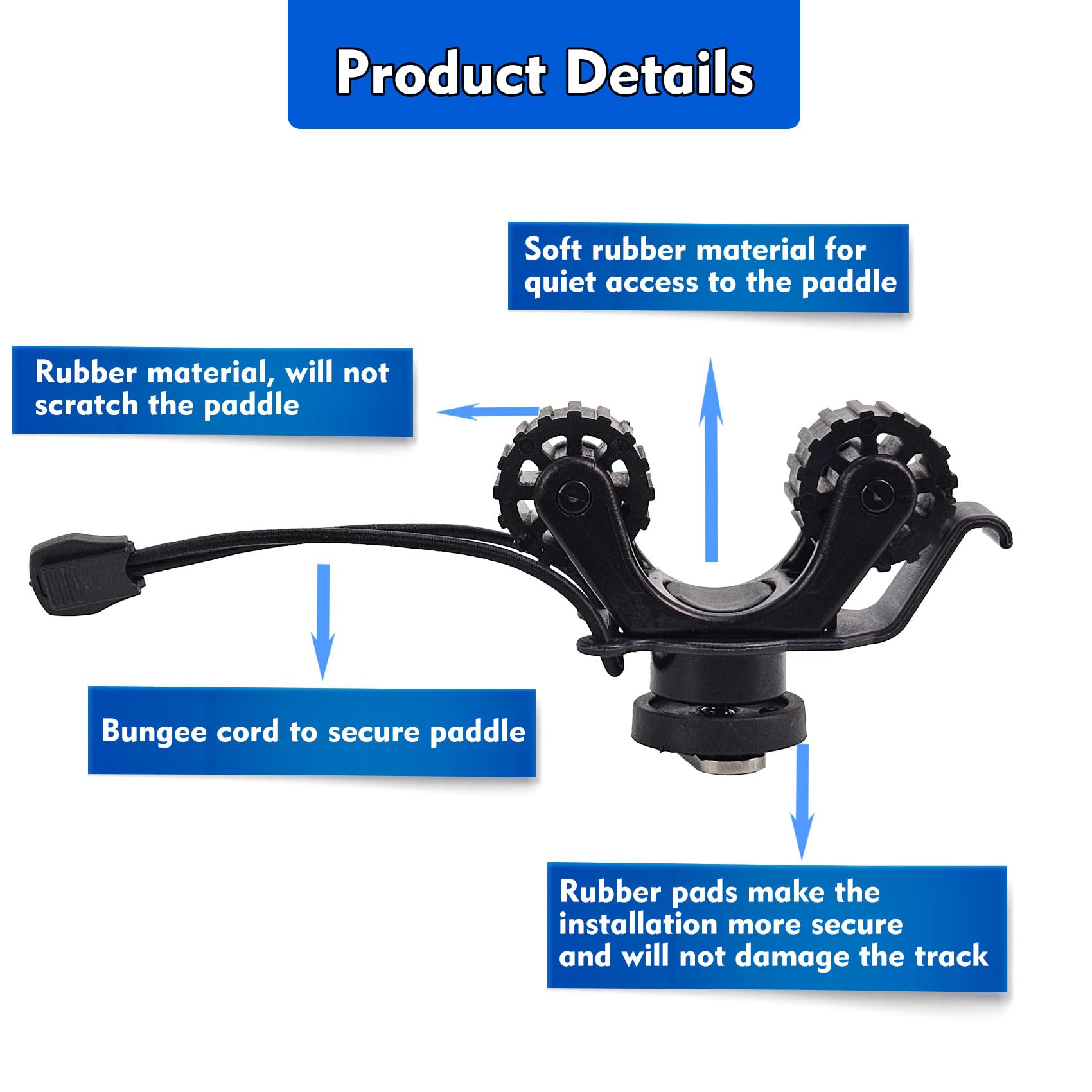 카약 레일 패들 홀더 카약 트랙 마운트 액세서리 표준  - Fishing Kayak Rod Holder 리뷰 및 가격