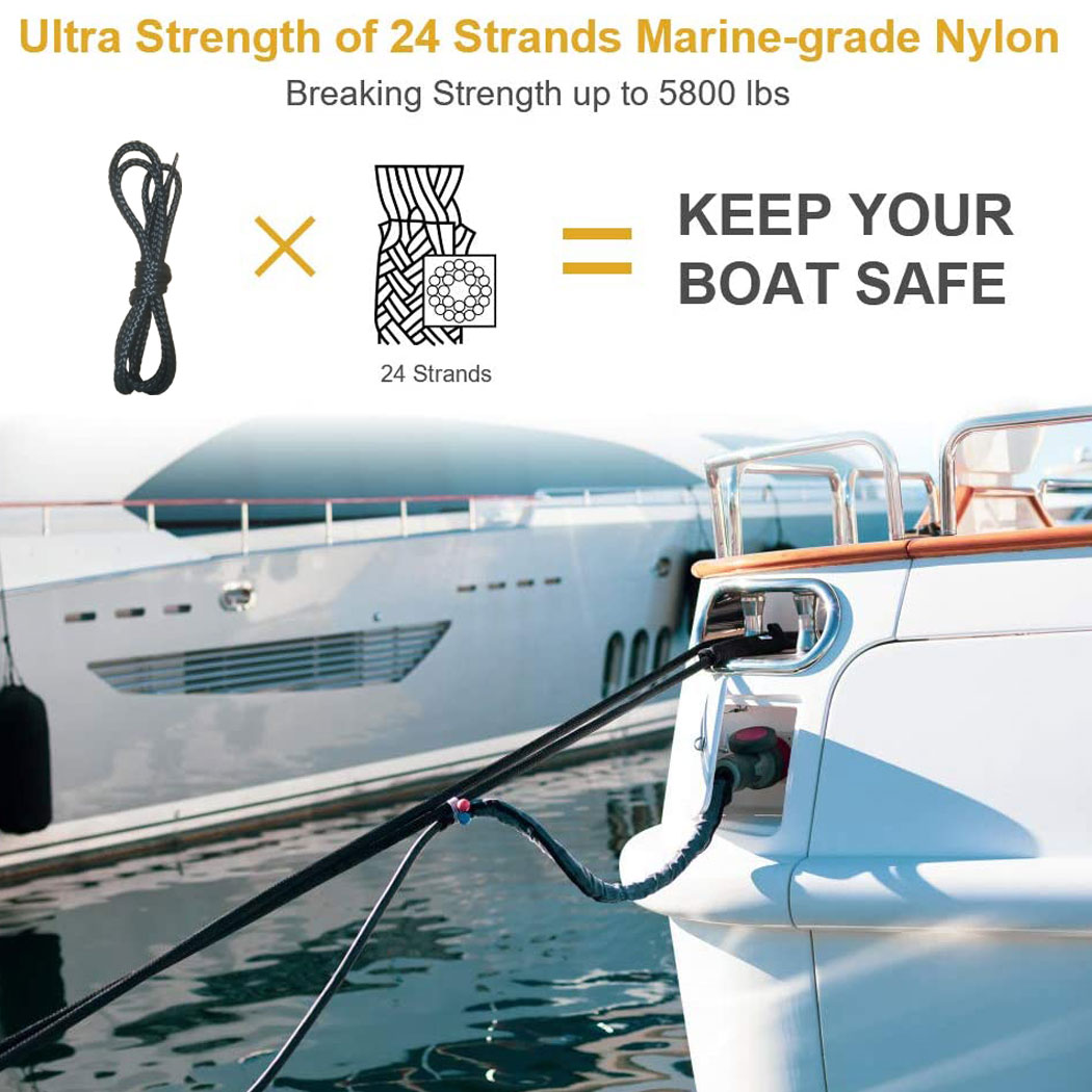 나일론 더블 꼰 계류 선 도크 라인 보트 부두 앵커 밧 - Fishing Kayak Anchor 리뷰 및 가격