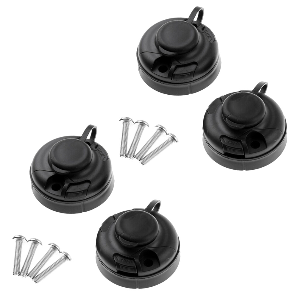 4Pcs 블랙 ABS 낚싯대 홀더 마운트 베이스(카약  - Fishing Kayak Rod Holder 리뷰 및 가격