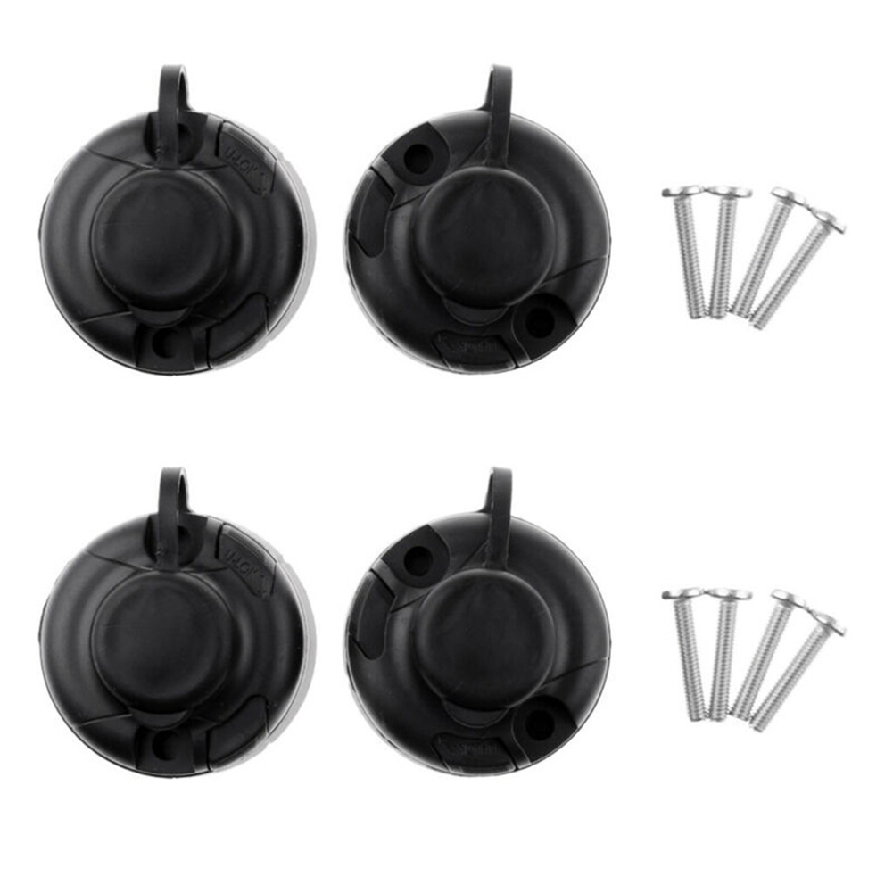 4Pcs 블랙 ABS 낚싯대 홀더 마운트 베이스(카약  - Fishing Kayak Rod Holder 리뷰 및 가격